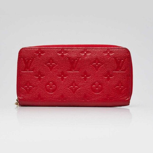 Louis Vuitton Cerise Monogram Empreinte Leather Zippy Wallet - Picture 1 of 9